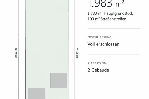 Predaj pozemku 1.983 m², Berlin Predaj pozemku 1.983 m², Berlin