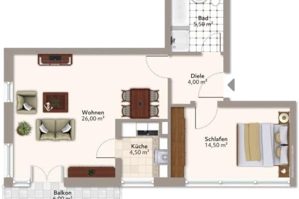 Prenájom bytu 2-izbový 57 m², Pählstraße 12, München, Bavorsko Prenájom bytu 2-izbový 57 m², Pählstraße 12, München, Bavorsko