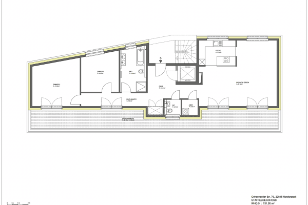 Prenájom bytu 3-izbový 133 m², Ochsenzoller Straße 79, Norderstedt Prenájom bytu 3-izbový 133 m², Ochsenzoller Straße 79, Norderstedt