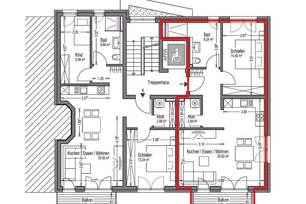 Prenájom bytu 2-izbový 65 m², Uferweg 8a, Gelnhausen Prenájom bytu 2-izbový 65 m², Uferweg 8a, Gelnhausen