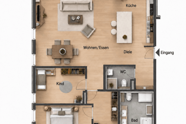 Predaj bytu 3-izbový 114 m², Olgastraße 7, Holzgerlingen Predaj bytu 3-izbový 114 m², Olgastraße 7, Holzgerlingen