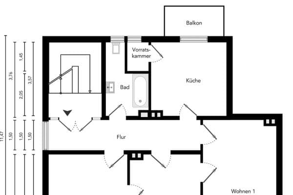 Prenájom bytu 3-izbový 91 m², Schwartauer Allee, Lübeck, Šlezvicko-Holštajnsko Prenájom bytu 3-izbový 91 m², Schwartauer Allee, Lübeck, Šlezvicko-Holštajnsko