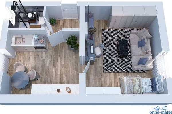 Prenájom bytu 1-izbový 35 m², Theodor-Körner-Str. 36, Remscheid Prenájom bytu 1-izbový 35 m², Theodor-Körner-Str. 36, Remscheid