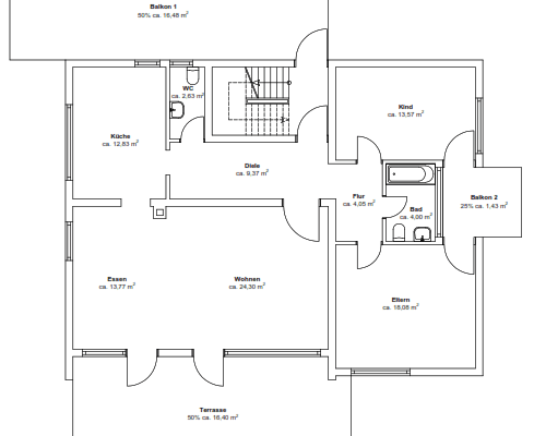 Prenájom bytu 4-izbový 103 m², Baden-Württemberg - Rudersberg Prenájom bytu 4-izbový 103 m², Baden-Württemberg - Rudersberg