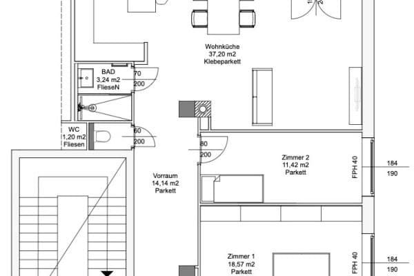 Predaj bytu 3-izbový 90 m², Schwenkgasse 18, Wien Predaj bytu 3-izbový 90 m², Schwenkgasse 18, Wien