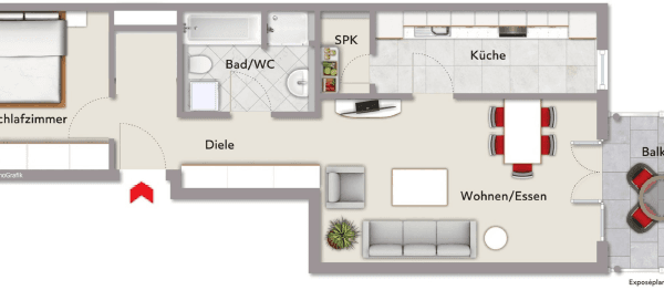 Prenájom bytu 2-izbový 67 m², Carlo-Schmid-Str.6, Wiesbaden, Hesensko Prenájom bytu 2-izbový 67 m², Carlo-Schmid-Str.6, Wiesbaden, Hesensko