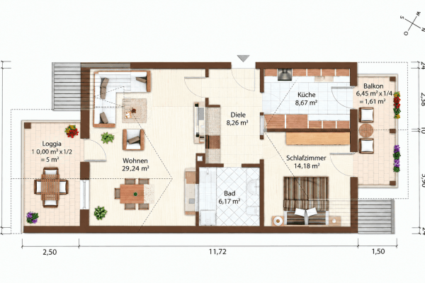 Prenájom bytu 2-izbový 74 m², Sauerlach, Bavorsko Prenájom bytu 2-izbový 74 m², Sauerlach, Bavorsko