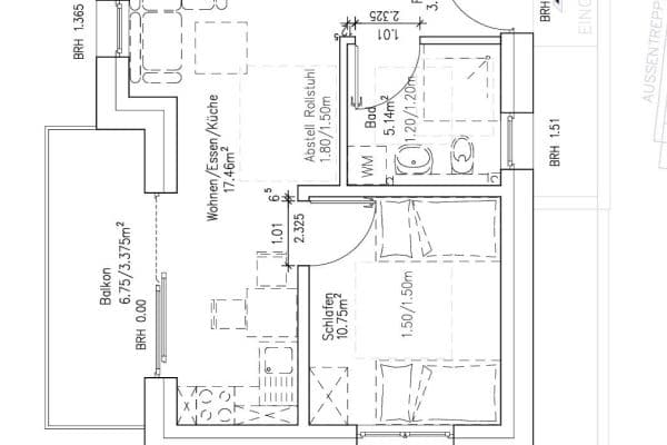 Prenájom bytu 2-izbový 45 m², Im Bannholz, Badenweiler Prenájom bytu 2-izbový 45 m², Im Bannholz, Badenweiler