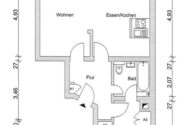 Predaj bytu 2-izbový 54 m², Frankfurt, Hesensko Predaj bytu 2-izbový 54 m², Frankfurt, Hesensko