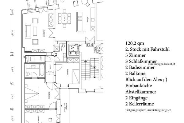Predaj bytu 4-izbový 120 m², Berlin, Berlín Predaj bytu 4-izbový 120 m², Berlin, Berlín