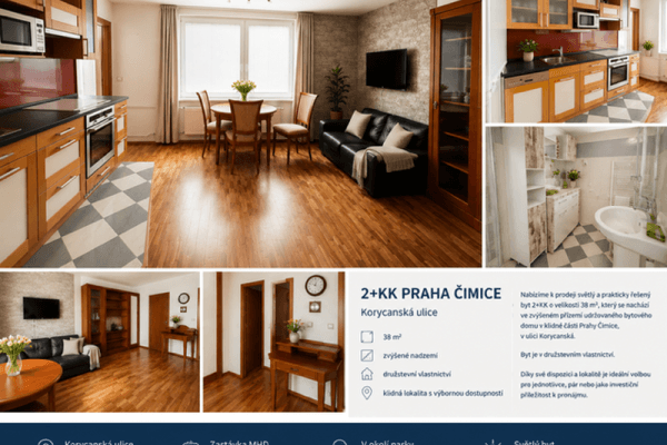 Predaj bytu 2-izbový 38 m², Korycanská, Praha Predaj bytu 2-izbový 38 m², Korycanská, Praha