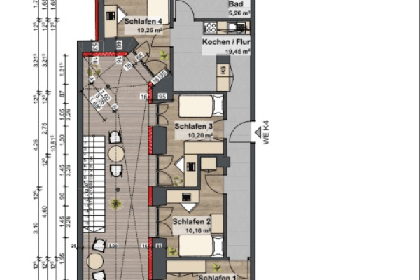 Prenájom bytu 83 m², Fürther Strasse 42a, Nürnberg, Bavorsko Prenájom bytu 83 m², Fürther Strasse 42a, Nürnberg, Bavorsko