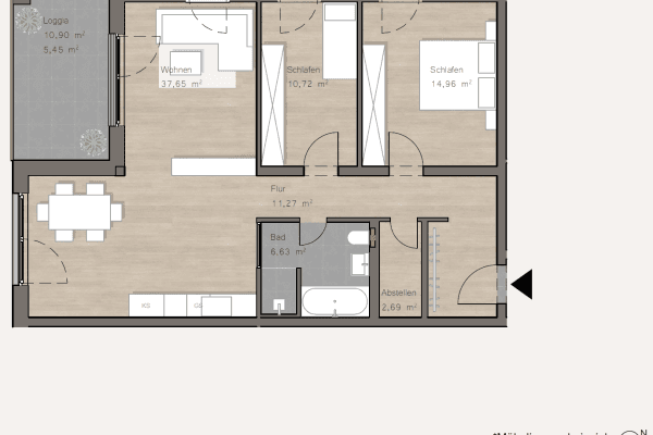 Predaj bytu 3-izbový 90 m², Ljuba-Senderowna Str. 11, Kassel, Hesensko Predaj bytu 3-izbový 90 m², Ljuba-Senderowna Str. 11, Kassel, Hesensko