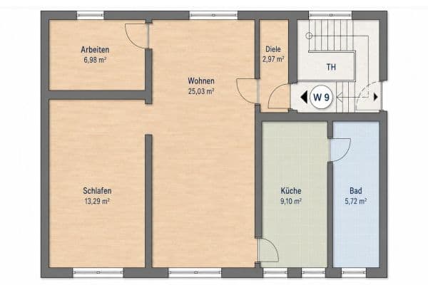 Prenájom bytu 3-izbový 63 m², Hauptstraße 8, Eppertshausen Prenájom bytu 3-izbový 63 m², Hauptstraße 8, Eppertshausen