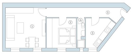 Predaj bytu 2-izbový 50 m², Oppelner Straße 24, Berlin, Berlín Predaj bytu 2-izbový 50 m², Oppelner Straße 24, Berlin, Berlín