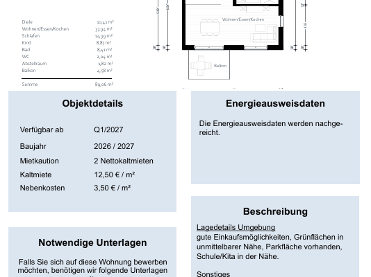 Prenájom bytu 3-izbový 90 m², Sinzheim Prenájom bytu 3-izbový 90 m², Sinzheim