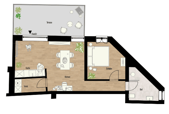 Prenájom bytu 2-izbový 44 m², Bahnhofstrasse 52, Mörlenbach-Weiher Prenájom bytu 2-izbový 44 m², Bahnhofstrasse 52, Mörlenbach-Weiher