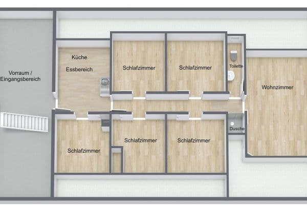 Prenájom bytu 6-izbový 101 m², Eckeseyer Str. 169, Hagen Prenájom bytu 6-izbový 101 m², Eckeseyer Str. 169, Hagen