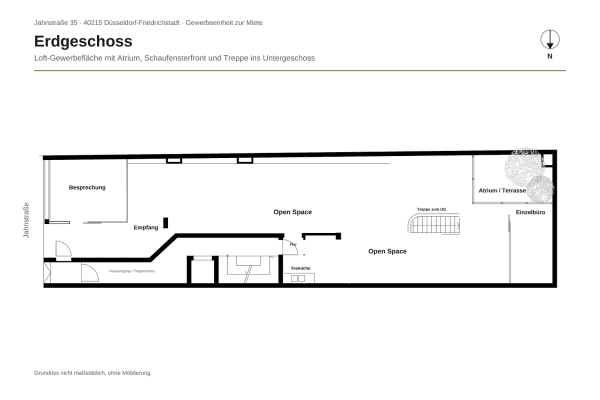 Prenájom kancelárie 231 m², Jahnstr. 35, Düsseldorf Prenájom kancelárie 231 m², Jahnstr. 35, Düsseldorf