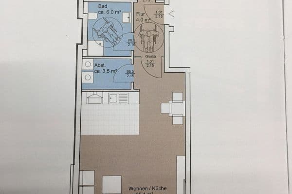 Predaj bytu 2-izbový 67 m², Am Wall 86, Bremen, Brémy Predaj bytu 2-izbový 67 m², Am Wall 86, Bremen, Brémy