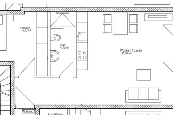 Prenájom bytu 2-izbový 57 m², Münchner Straße 102, Kirchseeon, Bavorsko Prenájom bytu 2-izbový 57 m², Münchner Straße 102, Kirchseeon, Bavorsko