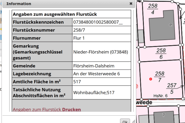 Predaj pozemku 517 m², An der Westerweede 6, Flörsheim-Dalsheim Predaj pozemku 517 m², An der Westerweede 6, Flörsheim-Dalsheim