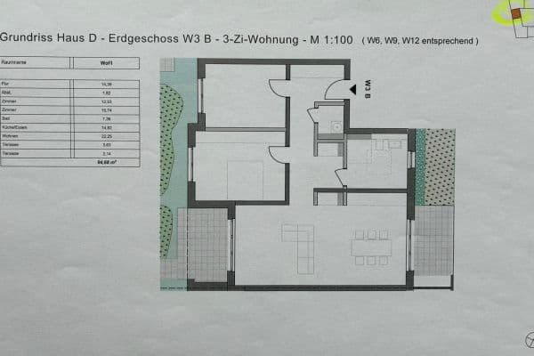 Prenájom bytu 3-izbový 95 m², Nordanger 6, Braunschweig Prenájom bytu 3-izbový 95 m², Nordanger 6, Braunschweig