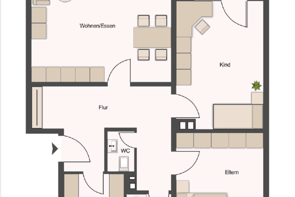 Prenájom bytu 3-izbový 84 m², Heilbronn Prenájom bytu 3-izbový 84 m², Heilbronn