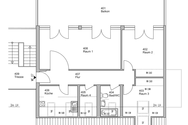 Prenájom bytu 4-izbový 98 m², Velten Prenájom bytu 4-izbový 98 m², Velten
