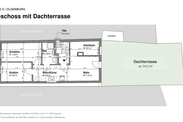 Prenájom bytu 3-izbový 79 m², Gaststraße 9, Oldenburg, Dolné Sasko Prenájom bytu 3-izbový 79 m², Gaststraße 9, Oldenburg, Dolné Sasko