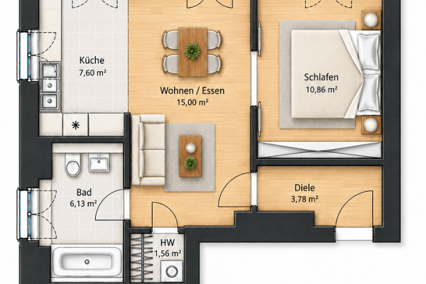 Predaj bytu 2-izbový 47 m², Berlin, Berlín Predaj bytu 2-izbový 47 m², Berlin, Berlín