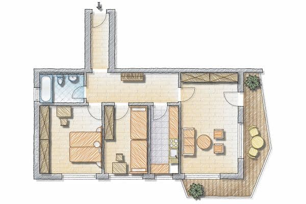 Prenájom bytu 3-izbový 78 m², Wolfsgäßchen 5d, Augsburg, Bavorsko Prenájom bytu 3-izbový 78 m², Wolfsgäßchen 5d, Augsburg, Bavorsko