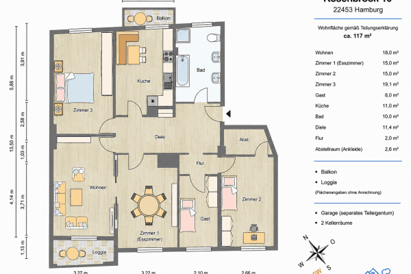 Predaj bytu 4-izbový 117 m², Hamburg, Hamburg Predaj bytu 4-izbový 117 m², Hamburg, Hamburg
