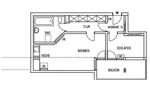 Prenájom bytu 2-izbový 53 m², Leinfelden-Echterdingen Prenájom bytu 2-izbový 53 m², Leinfelden-Echterdingen
