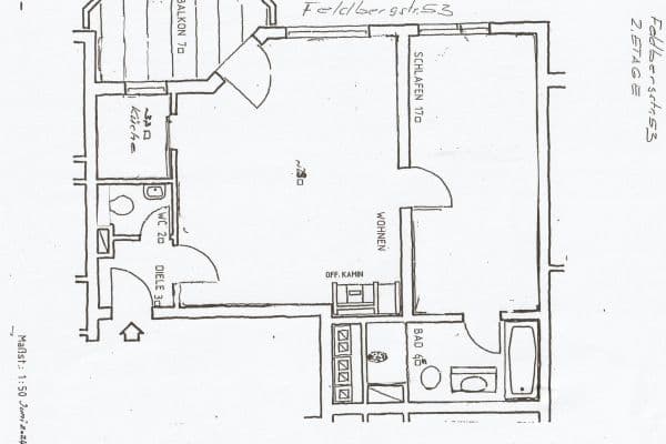Prenájom bytu 2-izbový 62 m², Feldbergstr.53 60323 Frankfurt, Frankfurt, Hesensko Prenájom bytu 2-izbový 62 m², Feldbergstr.53 60323 Frankfurt, Frankfurt, Hesensko