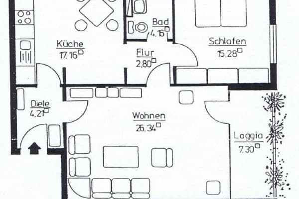 Prenájom bytu 2-izbový 73 m², Taunusring 22, Wiesbaden-Delkenheim Prenájom bytu 2-izbový 73 m², Taunusring 22, Wiesbaden-Delkenheim