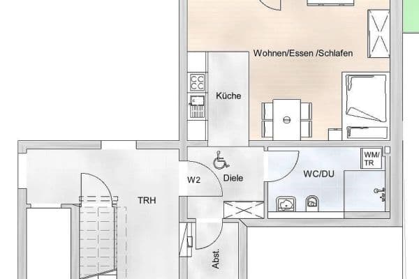 Prenájom bytu 1-izbový 45 m², Glöcklehofweg 24, Bad Krozingen Prenájom bytu 1-izbový 45 m², Glöcklehofweg 24, Bad Krozingen
