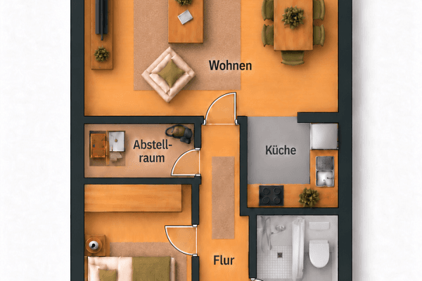 Prenájom bytu 2-izbový 51 m², Bremen, Brémy Prenájom bytu 2-izbový 51 m², Bremen, Brémy