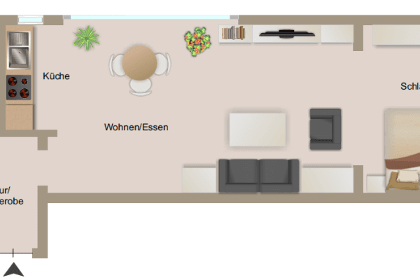 Prenájom bytu 1-izbový 44 m², Stuttgart, Bádensko-Wurttembersko Prenájom bytu 1-izbový 44 m², Stuttgart, Bádensko-Wurttembersko