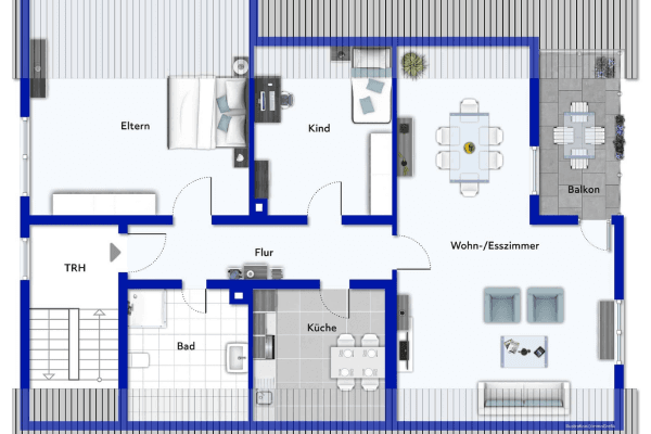 Prenájom bytu 3-izbový 72 m², Aalen Prenájom bytu 3-izbový 72 m², Aalen