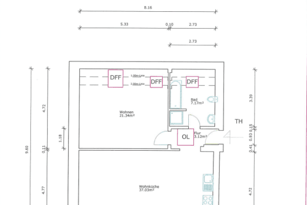 Prenájom bytu 2-izbový 69 m², Wönnichstraße 110, Berlin, Berlín Prenájom bytu 2-izbový 69 m², Wönnichstraße 110, Berlin, Berlín