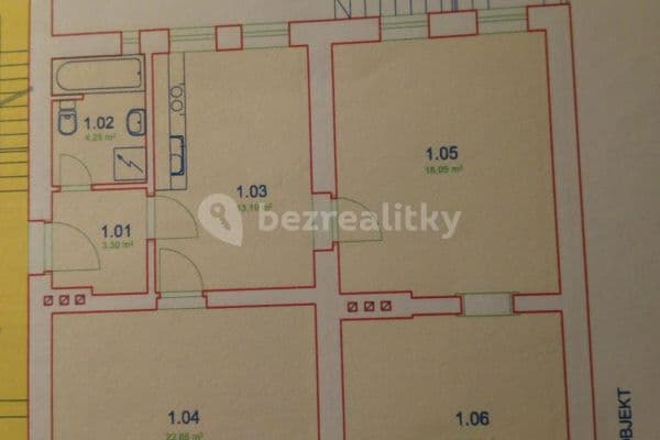 Prenájom bytu 3-izbový 79 m², Na Kopečku, Liberec, Liberecký kraj
