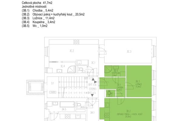 Prenájom bytu 2-izbový 41 m², Bořivojova, Hlavní město Praha Prenájom bytu 2-izbový 41 m², Bořivojova, Hlavní město Praha