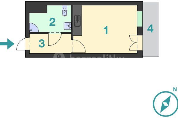 Prenájom bytu 1-izbový 29 m², 