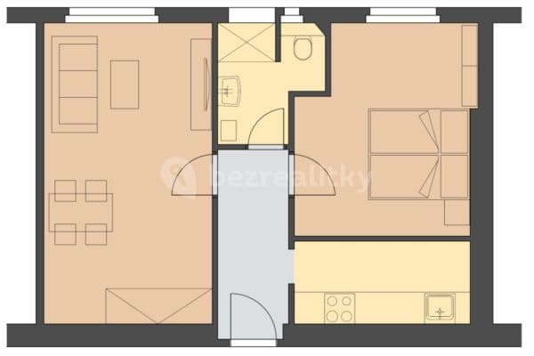 Prenájom bytu 2-izbový 47 m², Sekaninova, Praha Prenájom bytu 2-izbový 47 m², Sekaninova, Praha