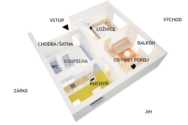 Prenájom bytu 2-izbový 60 m², 9. května, Litomyšl Prenájom bytu 2-izbový 60 m², 9. května, Litomyšl