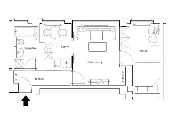 Prenájom bytu 2-izbový 42 m², Humpolecká, Hlavní město Praha Prenájom bytu 2-izbový 42 m², Humpolecká, Hlavní město Praha