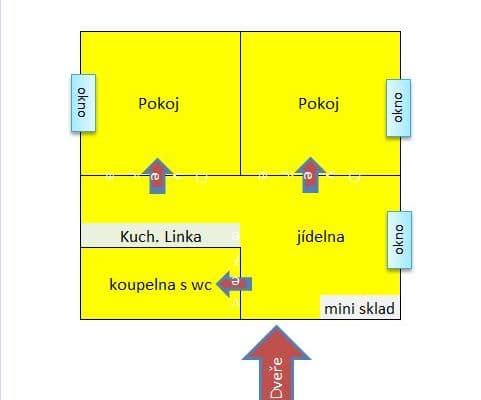 Prenájom bytu 3-izbový 50 m², Roudničská, Hradec Králové Prenájom bytu 3-izbový 50 m², Roudničská, Hradec Králové