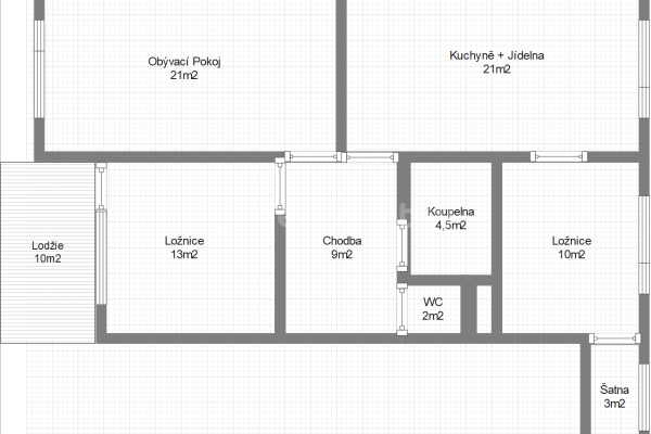 Prenájom bytu 4-izbový 94 m², U Kamýku, Praha, Praha