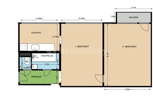 Prenájom bytu 2-izbový 63 m², Havlíčkova, Mladá Boleslav, Středočeský kraj